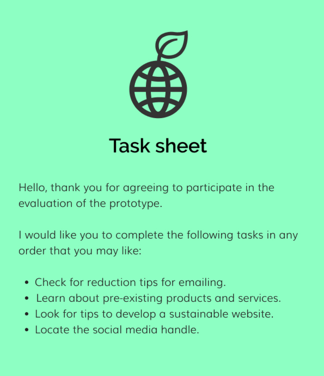 Task sheet